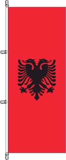 Albanien - Hochformatflagge