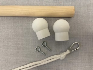 Bannereinrichtung oben für Flaggenbreite 120 cm