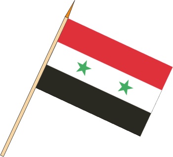 Syrien - Stockfahnen (1 VE = 10 Stück) - Stockfahne