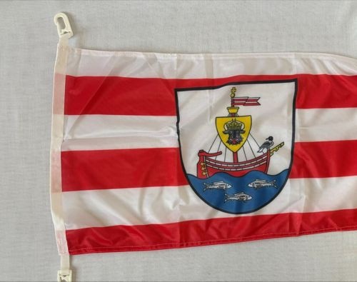 Wismar mit Wappen, 2 Haken - Langwimpel