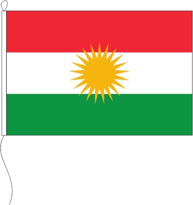 Kurdistan - Querformatflagge