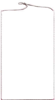 Farbe weiß rechteckig - Tischbanner