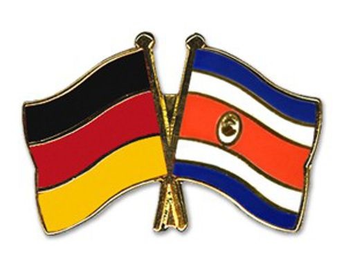 Deutschland - Costa Rica mit Wappen (1 VE = 5 Stück)