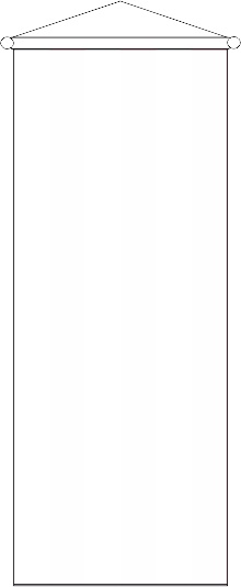 Wismar rot/weiß gestreift - Bannerfahne