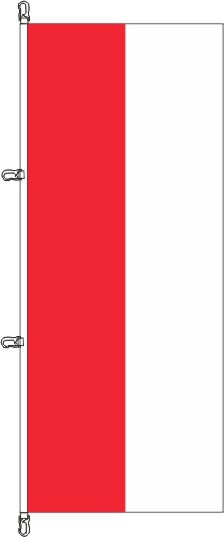 Brandenburg ohne Wappen - Hochformatflagge