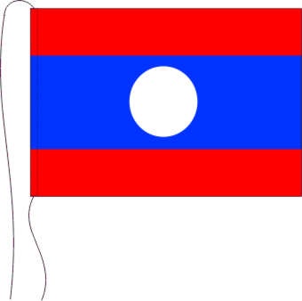 Laos - Tischflagge 25 x 15 cm