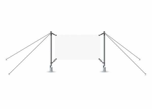 Logo Outdoor Clever Fix System mit Banner 300x100 cm Frontlit