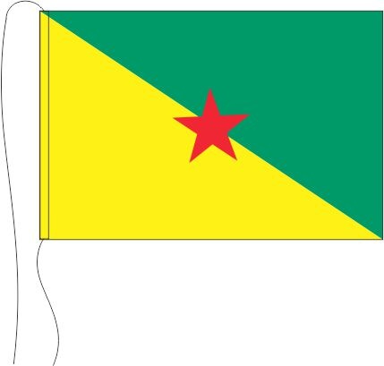 Französisch Guayana - Tischflagge 25 x 15 cm