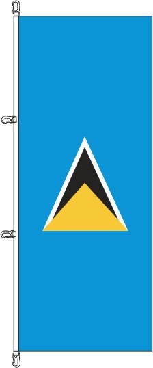 St. Lucia - Hochformatflagge