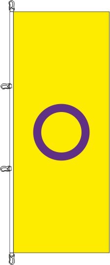 Intersex Pride - Hochformatflagge