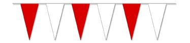 Wimpelkette rot/weiß 4 m - WI