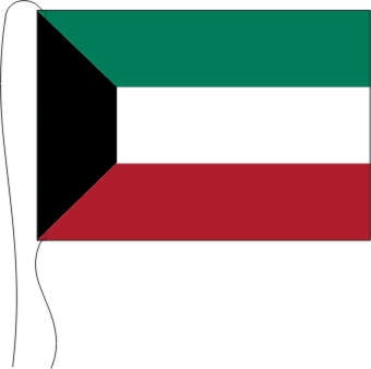 Kuwait - Tischflagge 25 x 15 cm