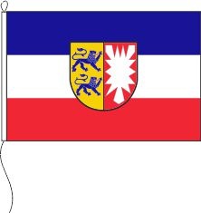 Schleswig-Holstein mit Bürgerwappen - Querformatflagge