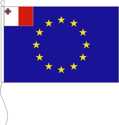 Europa (Malta in der Gösch) - Querformatflagge