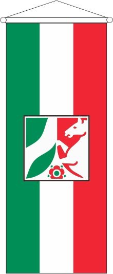 Nordrhein-Westfalen mit Zeichen ( Bürgerflagge) - Bannerfahne