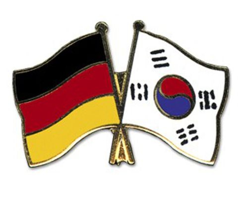 Deutschland - Südkorea Anstecknadel