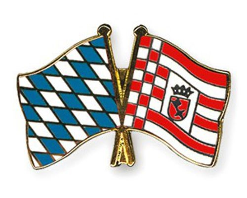 Bayern - Bremen Schlüssel Anstecknadel