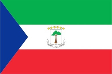 Äquatorial Guinea mit Wappen - preiswerte Alternative: 150 x 90 cm