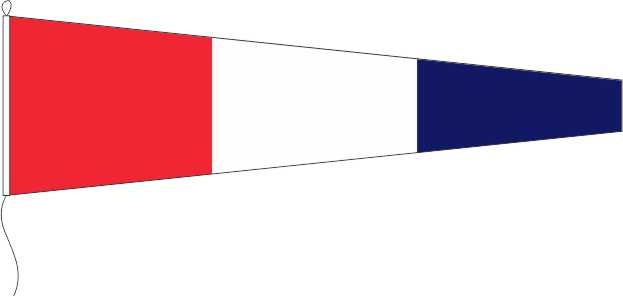 Signal 3 (three) - Signalflagge