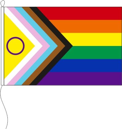 Progress Regenbogen (neue Version) - Querformatflagge