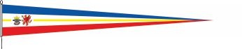 Mecklenburg-Vorpommern mit Wappen - Langwimpel