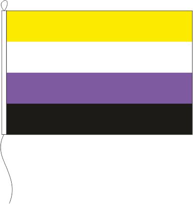 Nonbinary Pride - Querformatflagge