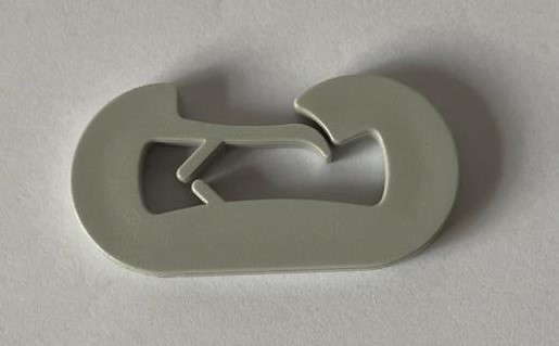Haken K (Kunststoff, grau)