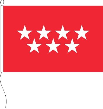 Madrid (autonomische Gemeinschaft, Spanien) - Querformatflagge