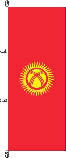 Kirgistan - Hochformatflagge