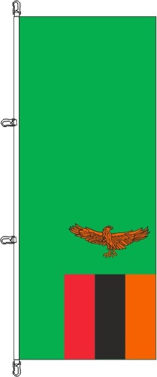 Sambia - Hochformatflagge