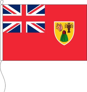 Turks- und Caicos - Inseln Handelsflagge - Querformatflagge