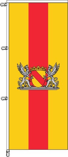 Baden mit Wappen - Auslegerflagge