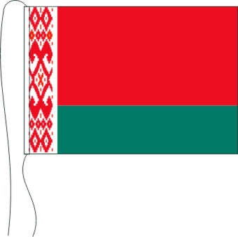 Weißrussland - Tischflagge 25 x 15 cm