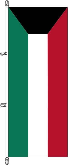 Kuwait - Hochformatflagge