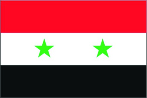 Syrien (2 Sterne) - Autofahne