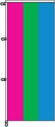 Polysexuelle Pride - Auslegerflagge