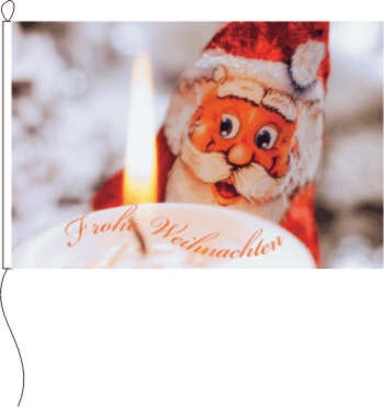 Frohe Weihnachten Schokoladenmann - Querformatflagge