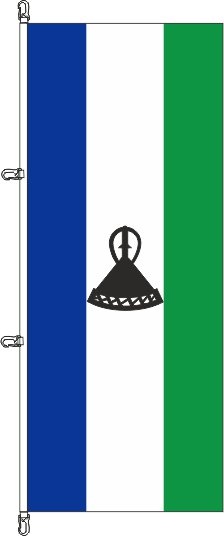 Lesotho - Hochformatflagge