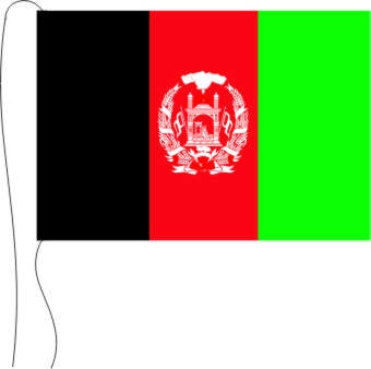 Afghanistan - Tischflagge 25 x 15 cm