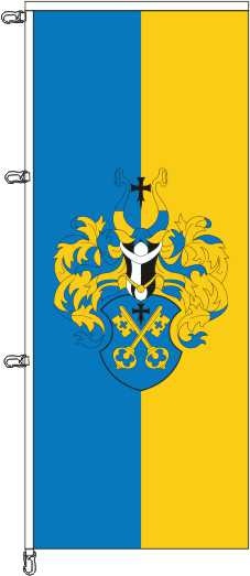 Buxtehude mit Wappen - Auslegerflagge