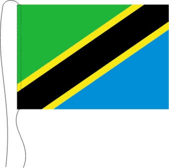 Tansania - Tischflagge 25 x 15 cm