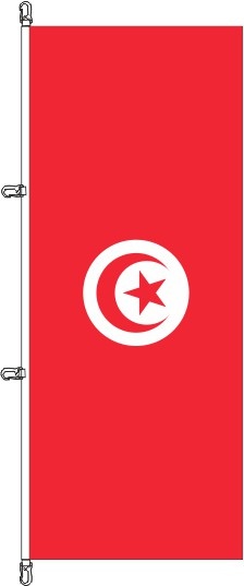 Tunesien - Hochformatflagge