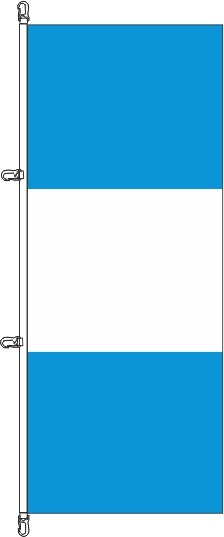 Guatemala ohne Wappen - Hochformatflagge