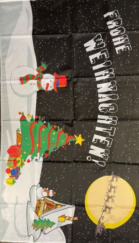 Frohe Weihnachten (3) - preiswerte Alternative: 150 x 90 cm