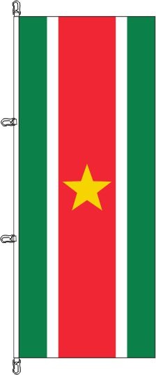 Surinam - Hochformatflagge