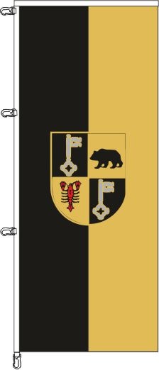 Bernkastel-Kues mit Wappen - Auslegerflagge