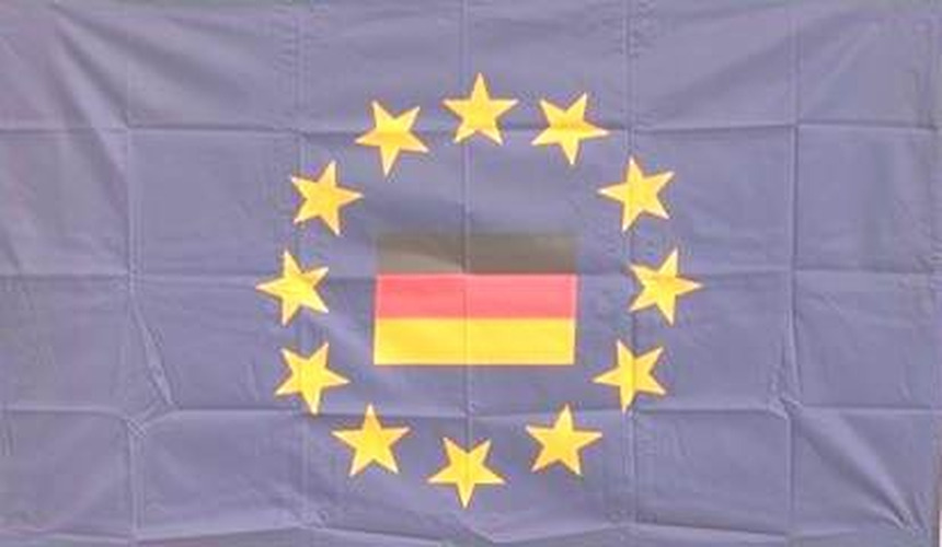 Europa (Deutschland Fahne im Sternenkreis) - preiswerte Alternative: 150 x 90 cm