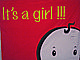 It´s a girl - Querformatflagge