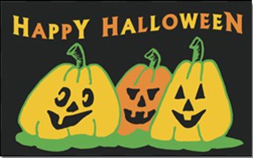 Happy Halloween - preiswerte Alternative: 150 x 90 cm