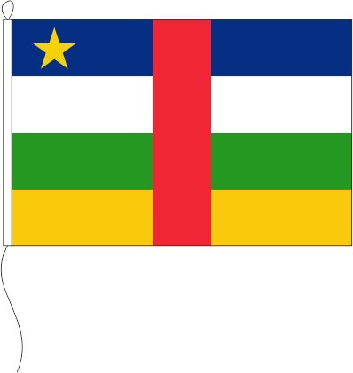 Zentralafrikanische Republik - Querformatflagge